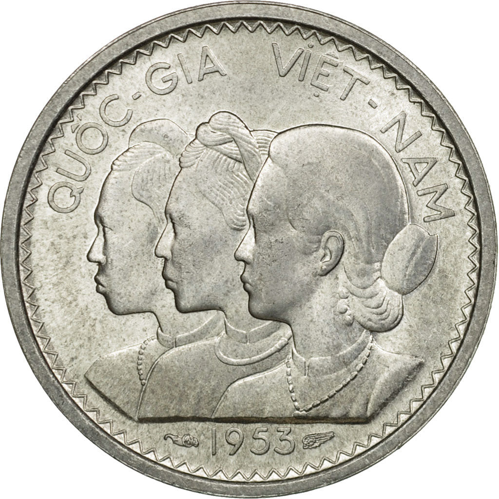Monnaie, Viet Nam, STATE OF SOUTH VIET NAM, 10 Su, 1953, Paris, SPL, Aluminium