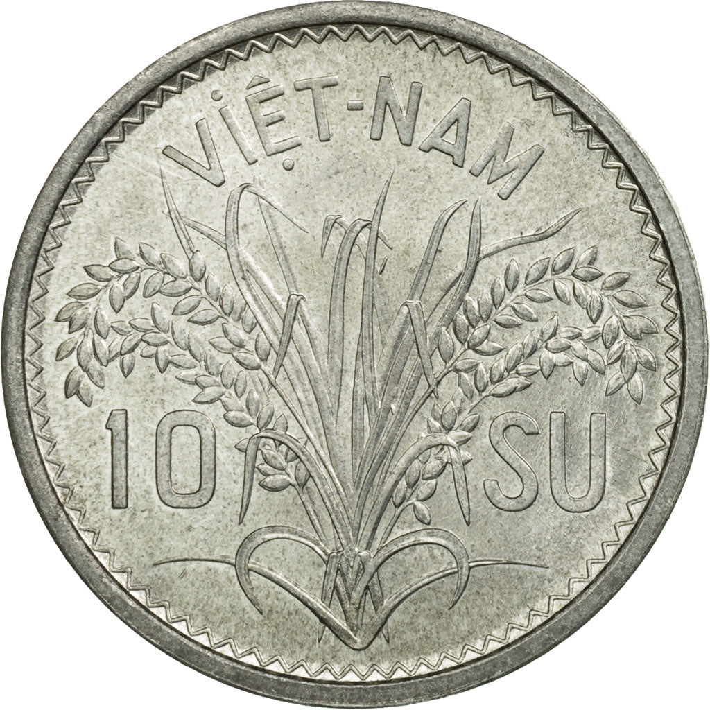Monnaie, Viet Nam, STATE OF SOUTH VIET NAM, 10 Su, 1953, Paris, SPL, Aluminium