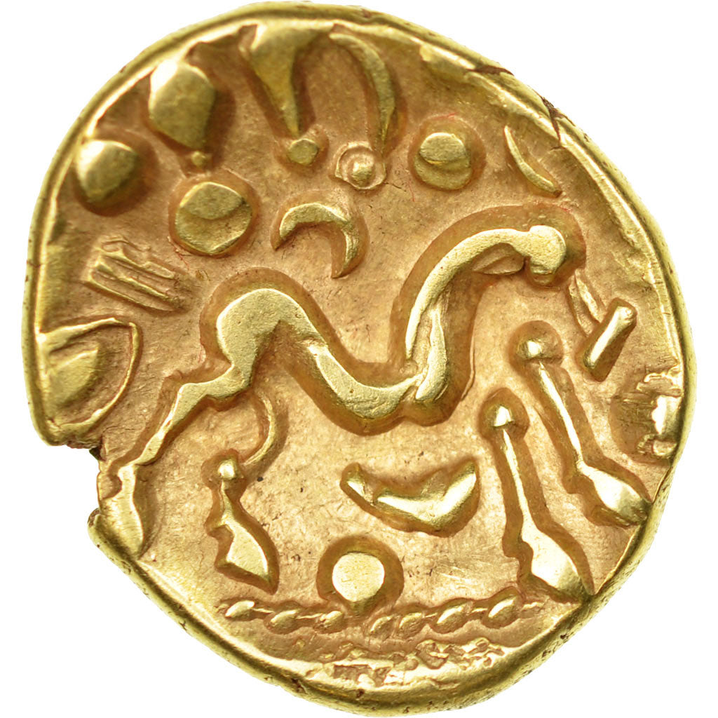 Coin, Ambiani, Stater, AU(50-53), Gold, Delestrée:240