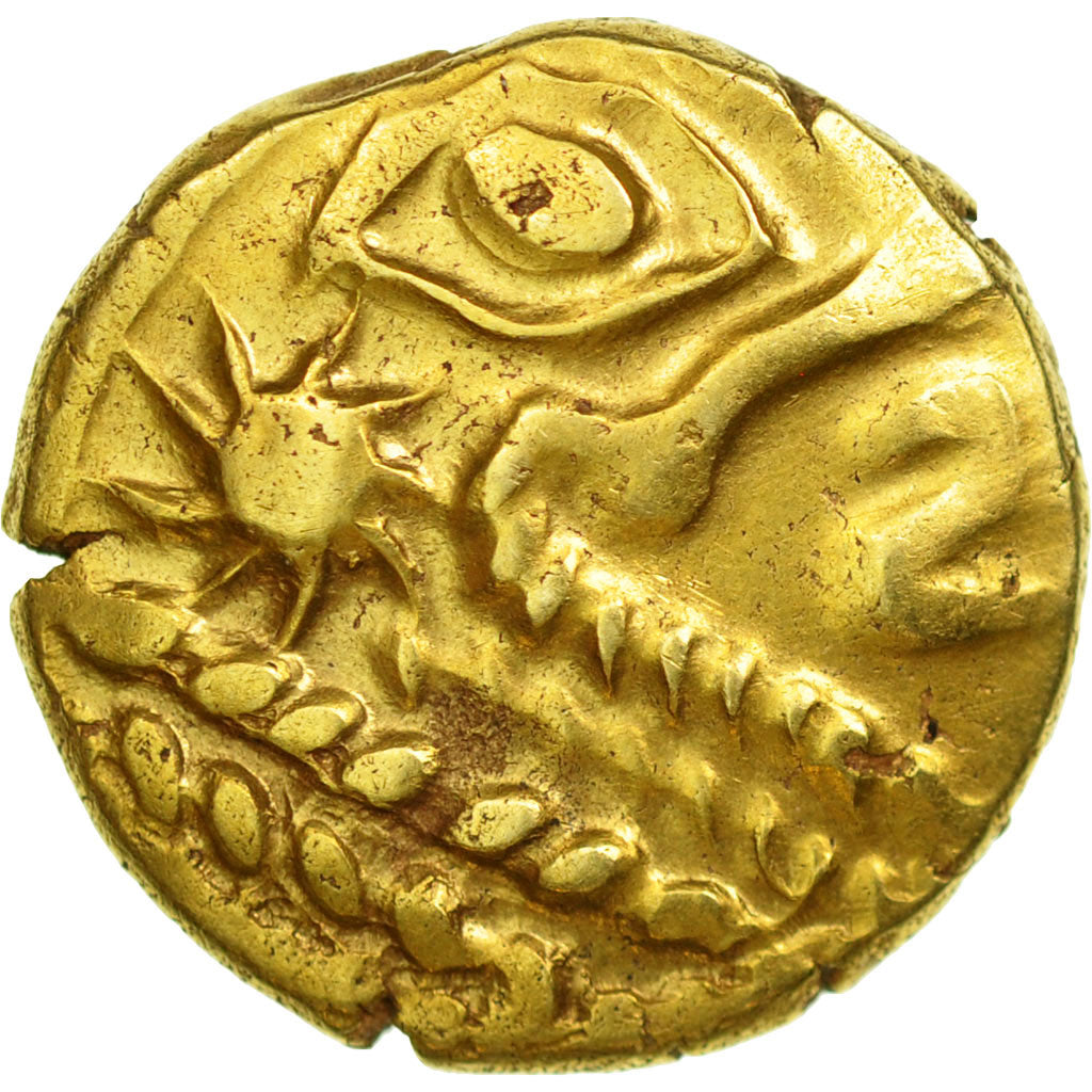 Coin, Bellovaci, Stater, AU(55-58), Gold, Delestrée:273