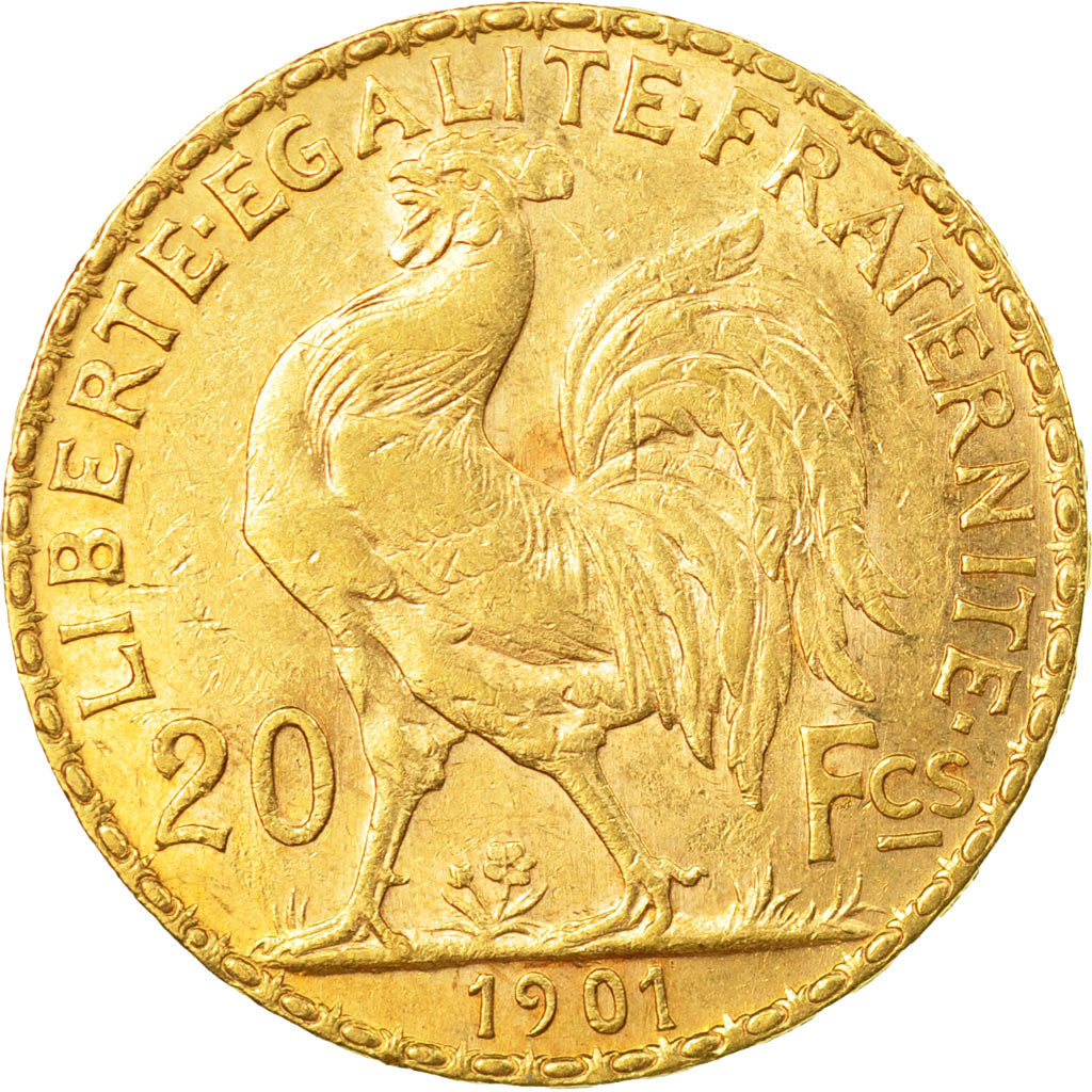 Monnaie, France, Marianne, 20 Francs, 1901, TTB+, Or, Gadoury:1064, KM:847