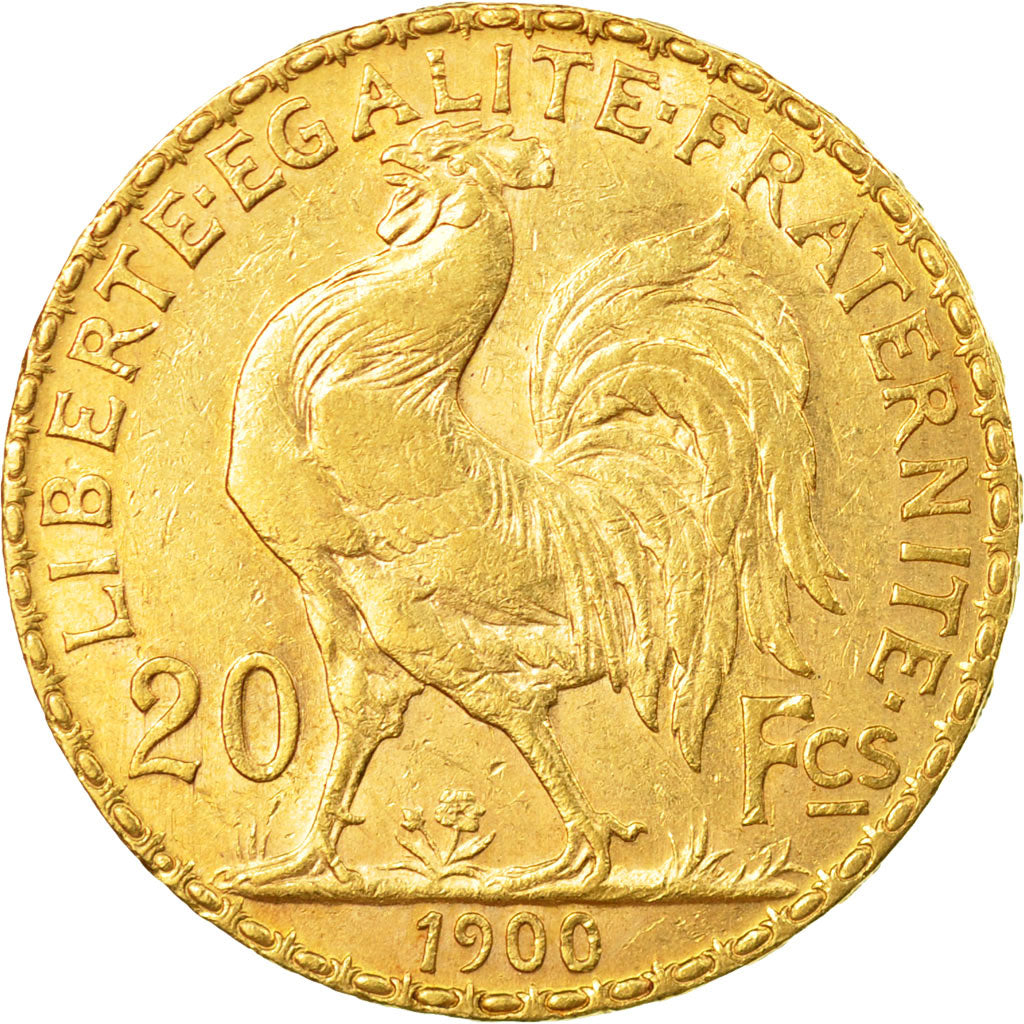 Munten, Frankrijk, Marianne, 20 Francs, 1900, ZF, Goud, KM:847, Gadoury:1064