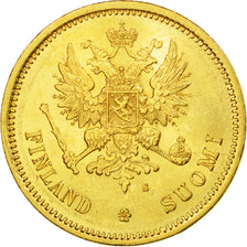 Moneda, Finlandia, Alexander II, 20 Markkaa, 1878, Helsinki, SC, Oro, KM:9.1