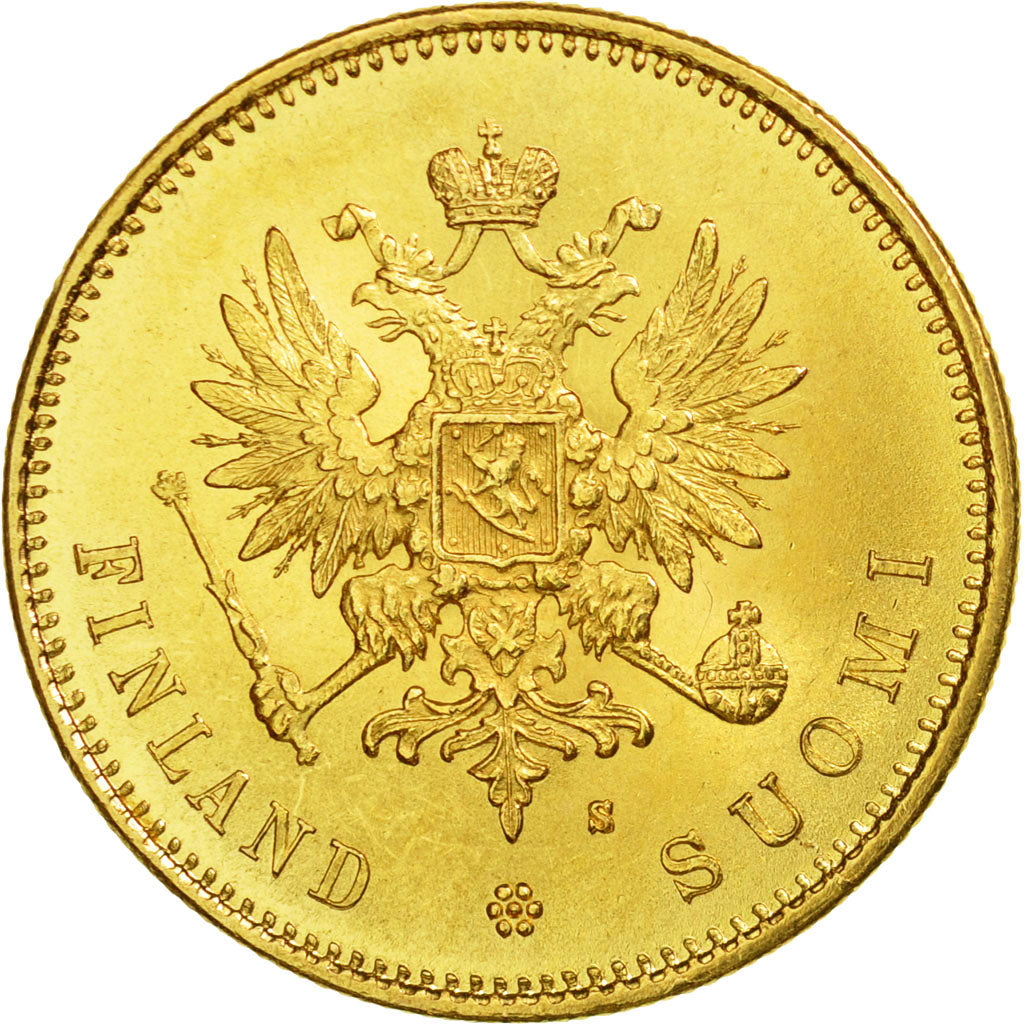 Monnaie, Finlande, Nicholas II, 20 Markkaa, 1879, Helsinki, SPL, Or, KM:9.2