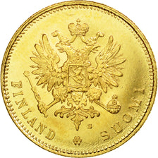 Coin, Finland, Nicholas II, 20 Markkaa, 1912, Helsinki, MS(63), Gold, KM:9.2