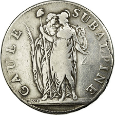 Münze, Italien Staaten, PIEDMONT REPUBLIC, 5 Francs, An 10, Turin, S, Silber