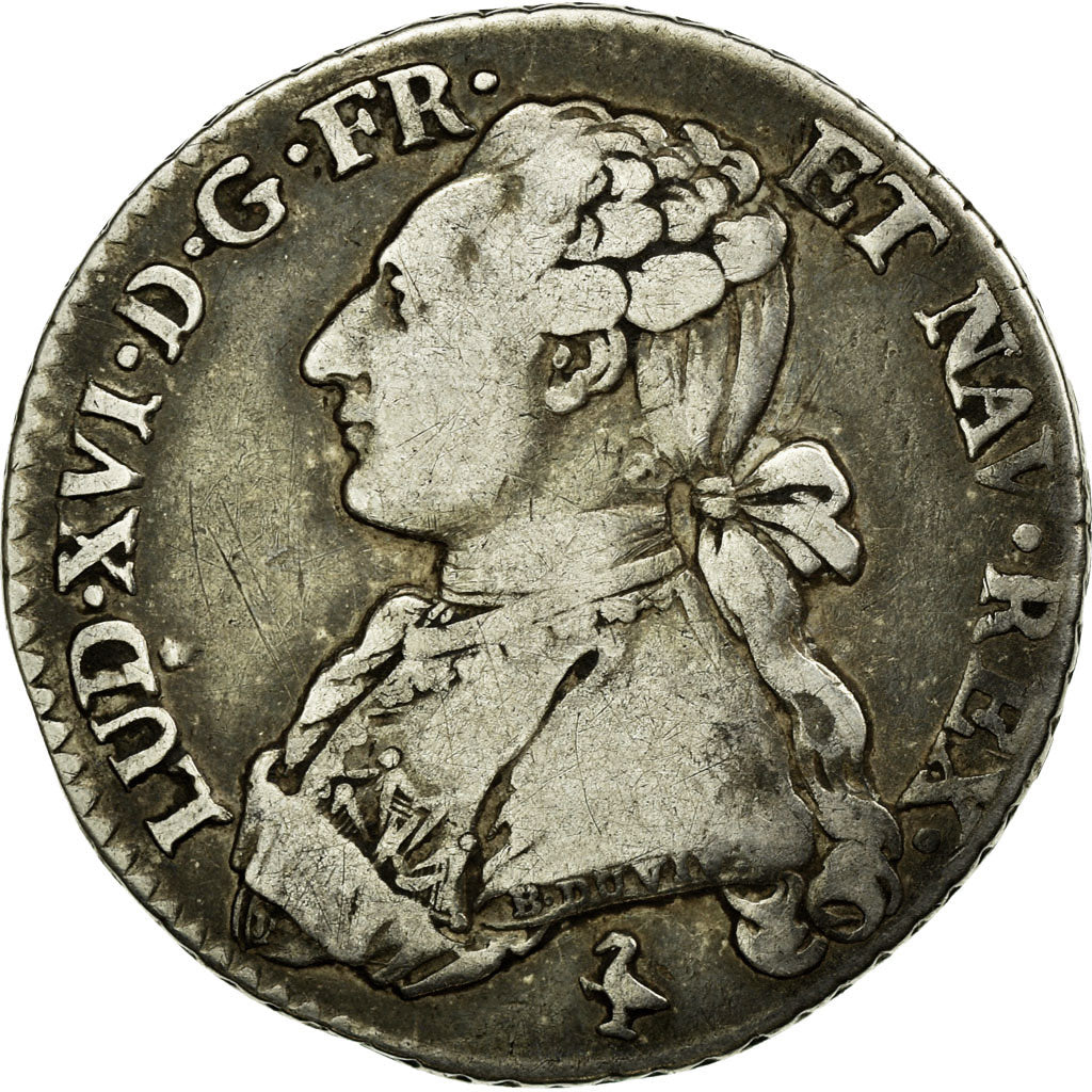 Moneta, Francia, Louis XVI, 1/5 Écu, 24 Sols, 1/5 ECU, 1777, Paris, MB+