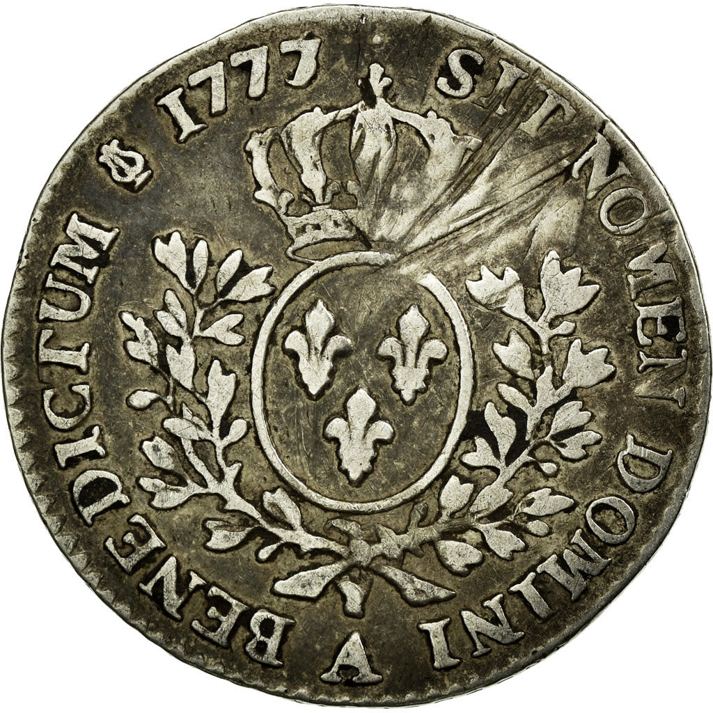 Moneta, Francia, Louis XVI, 1/5 Écu, 24 Sols, 1/5 ECU, 1777, Paris, MB+