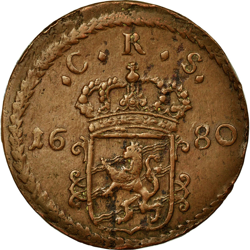 Coin, Sweden, Ore, S.M., 1680, Avesta, VF(30-35), Copper, KM:264a
