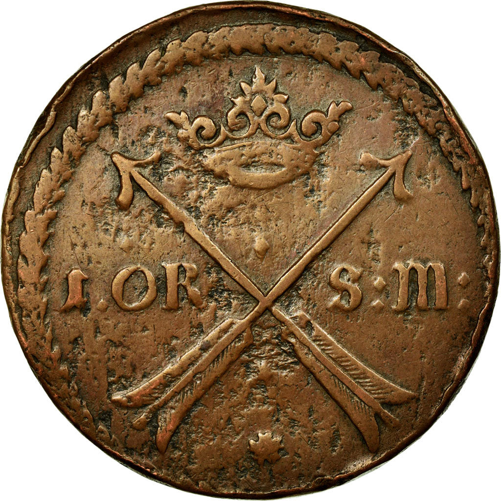 Coin, Sweden, Ore, S.M., 1669, Avesta, EF(40-45), Copper, KM:264