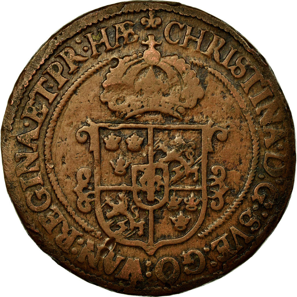Coin, Sweden, Ore, 1650, Avesta, EF(40-45), Copper, KM:162.2