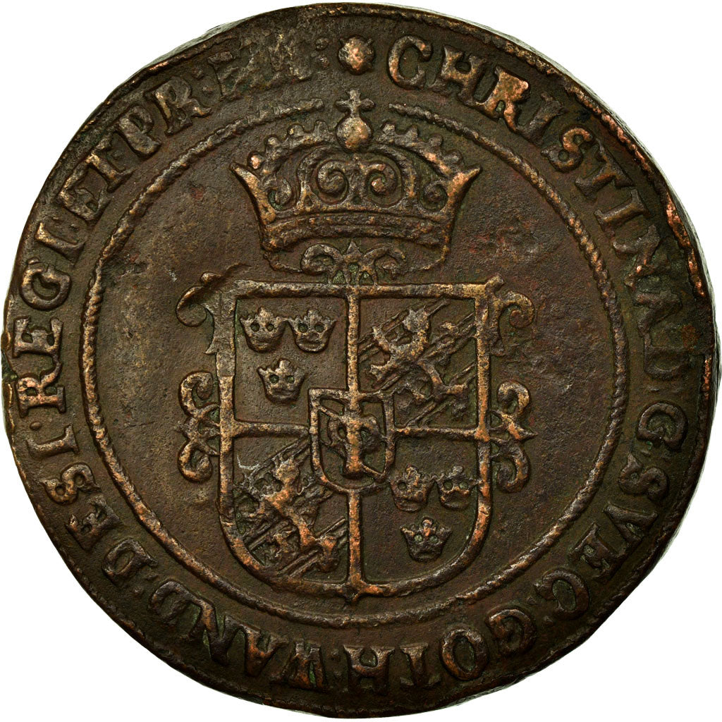 Coin, Sweden, Ore, 1638, Sater, VF(30-35), Copper, KM:161