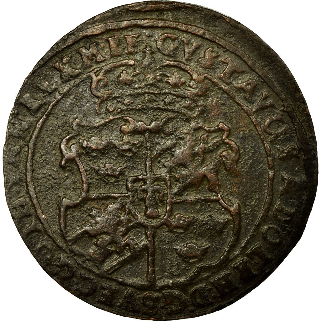 Coin, Sweden, Ore, 1628, Sater, VF(30-35), Copper, KM:115