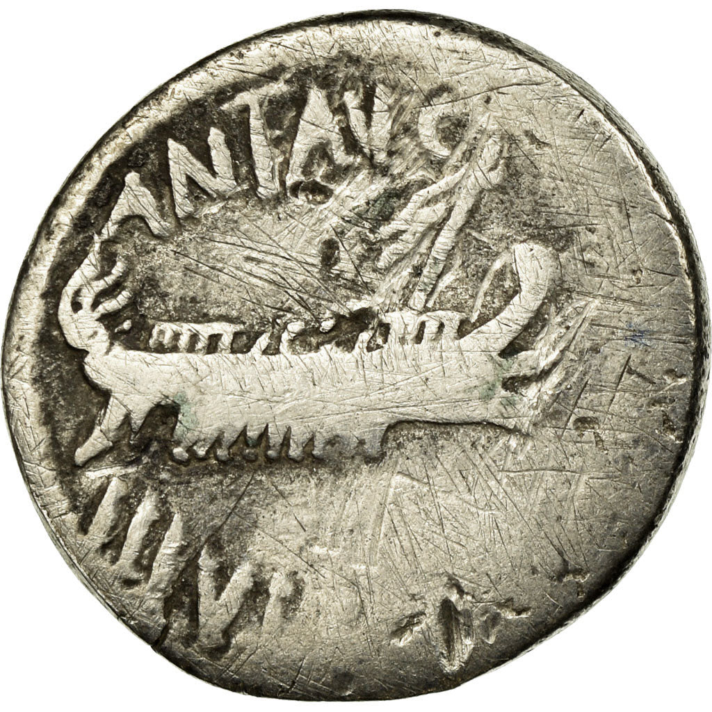 Coin, Marcus Antonius, Denarius, 32-31 BC, F(12-15), Silver, Crawford:544/25