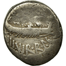 Coin, Marcus Antonius, Denarius, 32-31 BC, VF(20-25), Silver, Crawford:544/25
