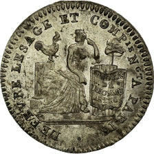 Moneta, Francia, Lefevre Lesage, 10 Sols, 1792, BB, Argento, KM:Tn19