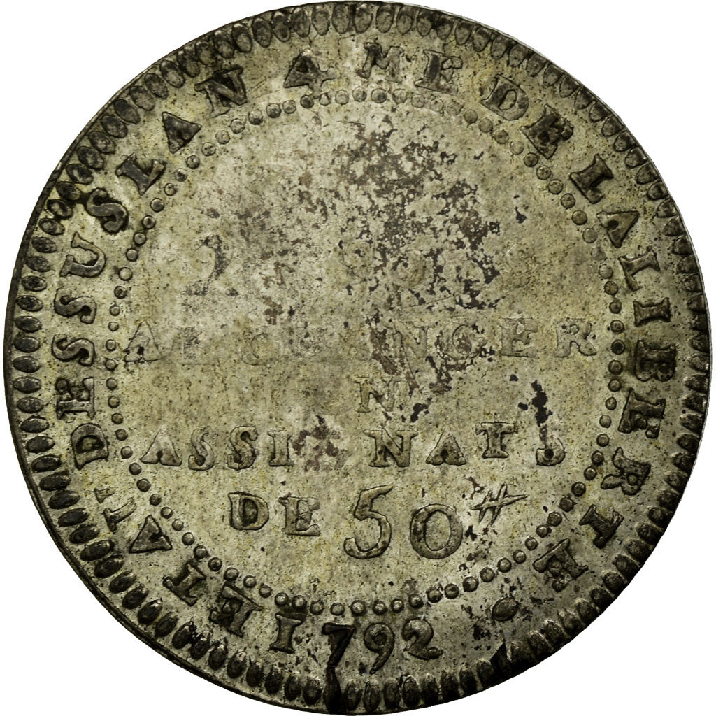 Monnaie, France, Lefevre Lesage, 20 Sols, 1792, TB, Argent, KM:Tn21