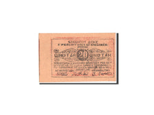 Albanie, Shkoder, 20 Qindtar, 30.1.1920, KM:S173, NEUF