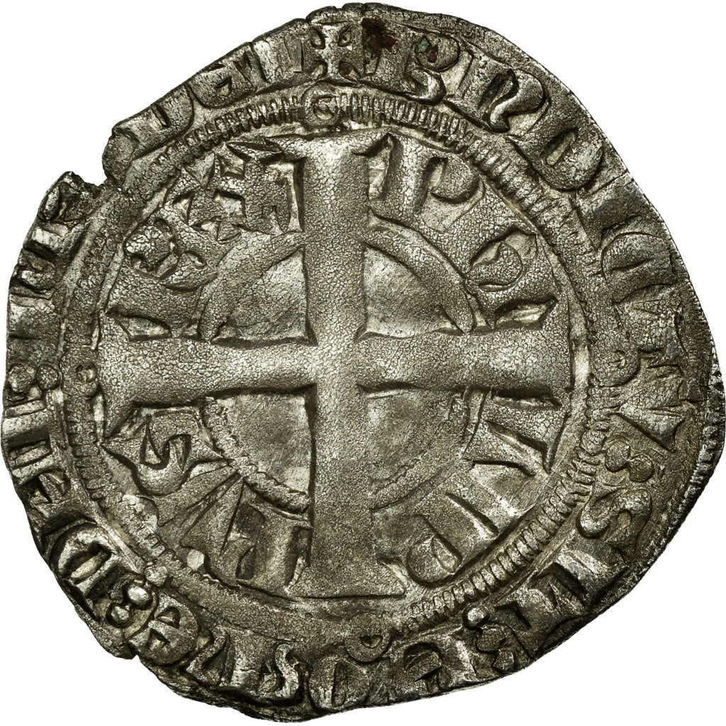 Coin, France, Philippe VI, Gros à la Couronne, VF(30-35), Silver, Duplessy:262