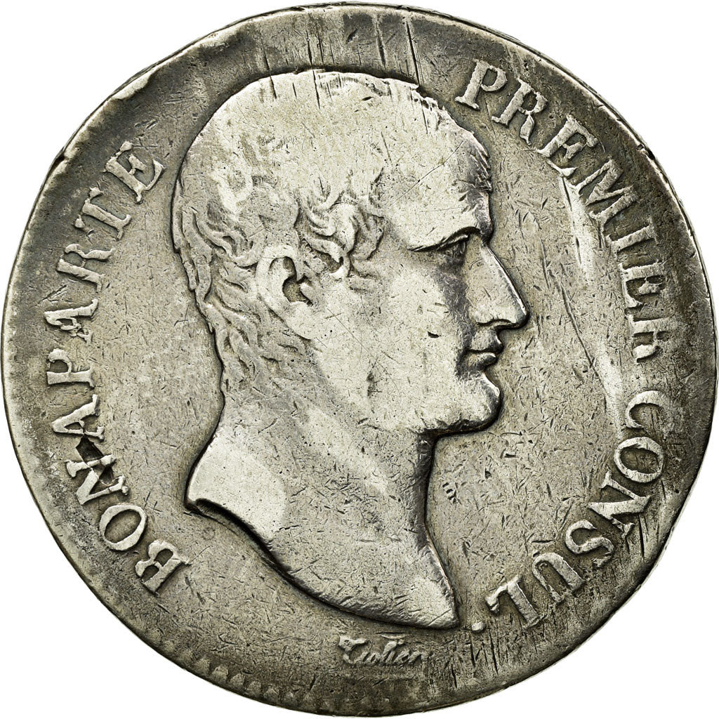 Moneta, Francja, Napoléon I, 5 Francs, An 12 (1804), Toulouse, VF(20-25)