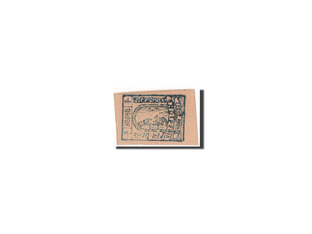 Albania, Scutari siege, Esat Pasha, 1/2 Grosh, 1913-1914, Pick UNL, UNC