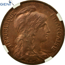 Coin, France, Dupuis, 5 Centimes, 1917, Paris, GENI, MS61BR, Bronze, KM:842