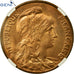 Moneta, Francia, Dupuis, 10 Centimes, 1898, Paris, GENI, MS64RB, Bronzo, KM:843