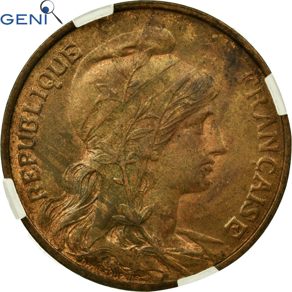 Coin, France, Dupuis, 10 Centimes, 1902, Paris, GENI, MS62BR, Bronze, KM:843