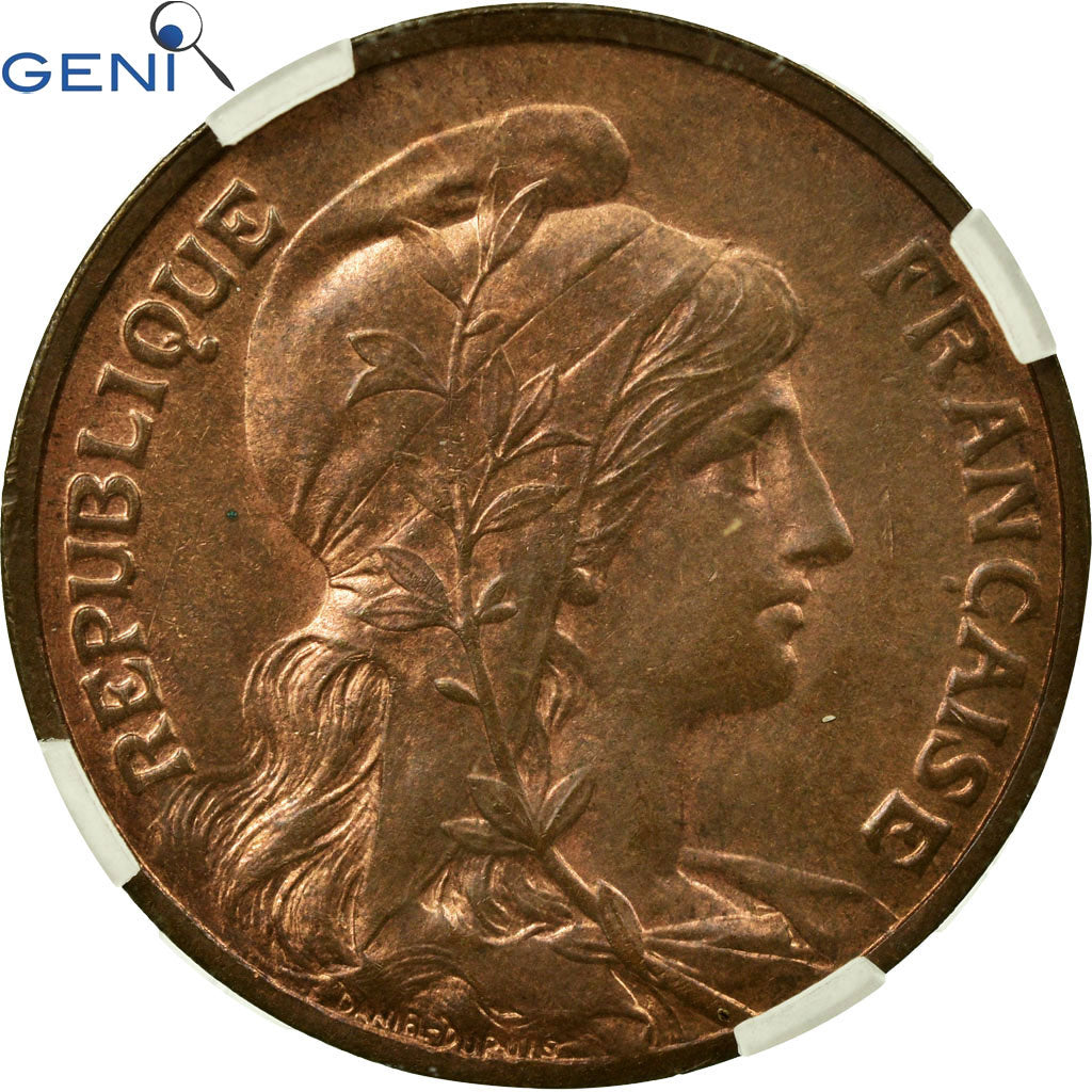 Coin, France, Dupuis, 10 Centimes, 1910, Paris, GENI, MS63RB, Bronze, KM:843