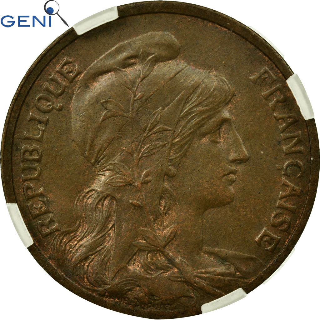 Münze, Frankreich, Dupuis, 10 Centimes, 1913, Paris, GENI, AU58BR, Bronze