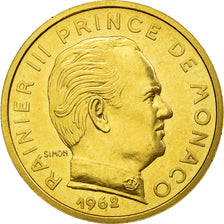Coin, Monaco, Rainier III, 10 Centimes, 1962, Paris, ESSAI, MS(63), Gold, KM:E45