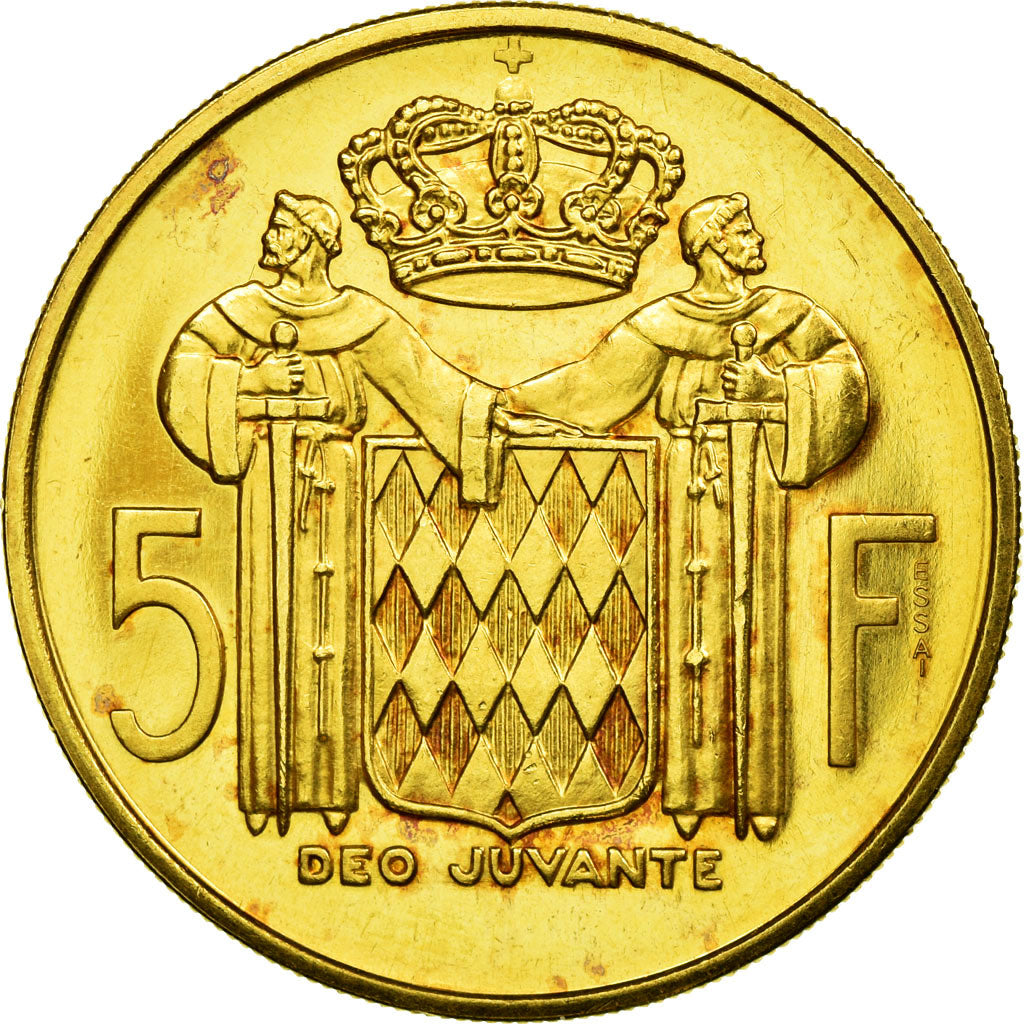 Münze, Monaco, Rainier III, 5 Francs, 1960, Paris, ESSAI, VZ+, Gold, KM:E42