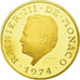 Münze, Monaco, Rainier III, 3000 Francs, 1974, Paris, UNZ, Gold, KM:M6