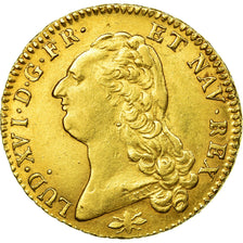 Münze, Frankreich, Louis XVI, Double louis d'or à la tête nue, 1786, Lyon