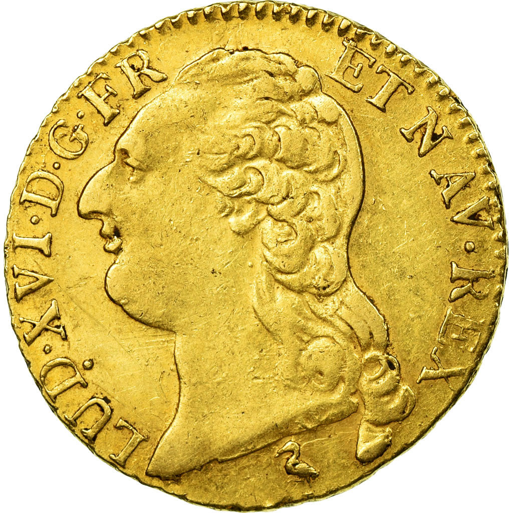 Münze, Frankreich, Louis XVI, Louis d'or à la tête nue, Louis d'Or, 1786