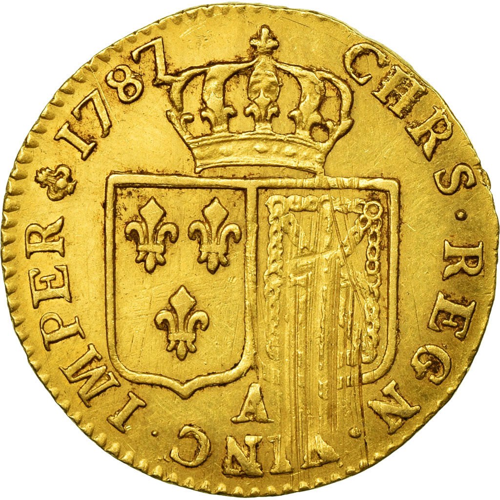 Monnaie, France, Louis XVI, Louis d'or à la tête nue, Louis d'Or, 1787, Paris