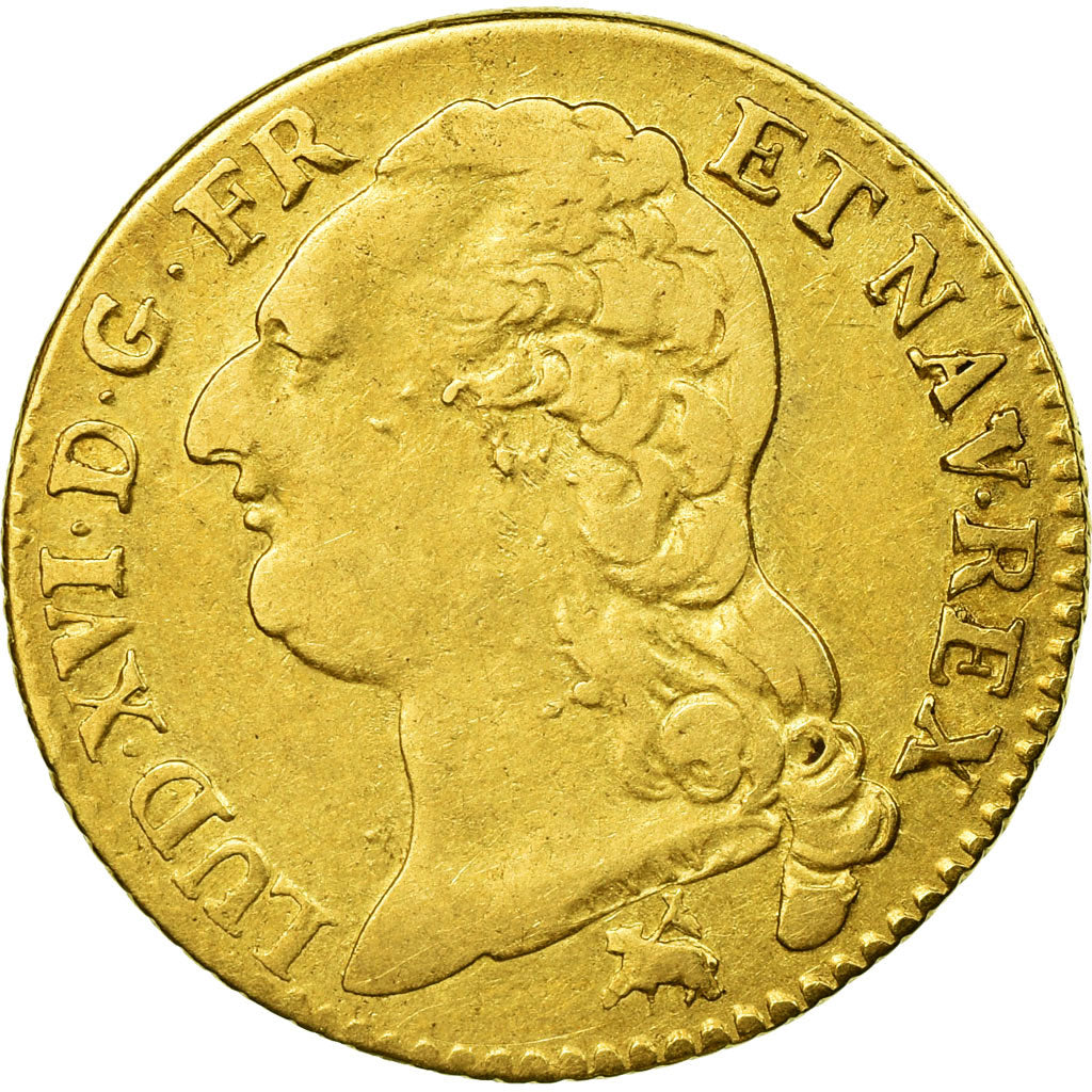 Münze, Frankreich, Louis XVI, Louis d'or à la tête nue, Louis d'Or, 1786