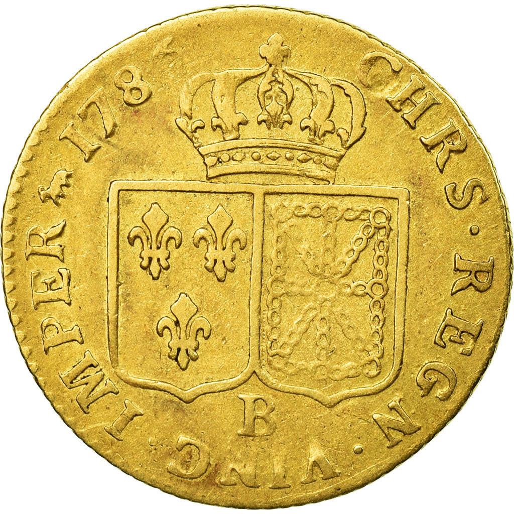 Münze, Frankreich, Louis XVI, Louis d'or à la tête nue, Louis d'Or, 1786