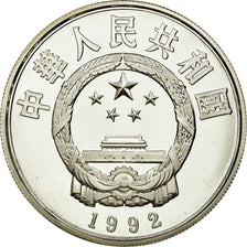 Coin, CHINA, PEOPLE'S REPUBLIC, 5 Yüan, 1992, MS(65-70), Silver, KM:448