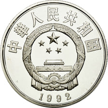 Coin, CHINA, PEOPLE'S REPUBLIC, 5 Yüan, 1992, MS(65-70), Silver, KM:449