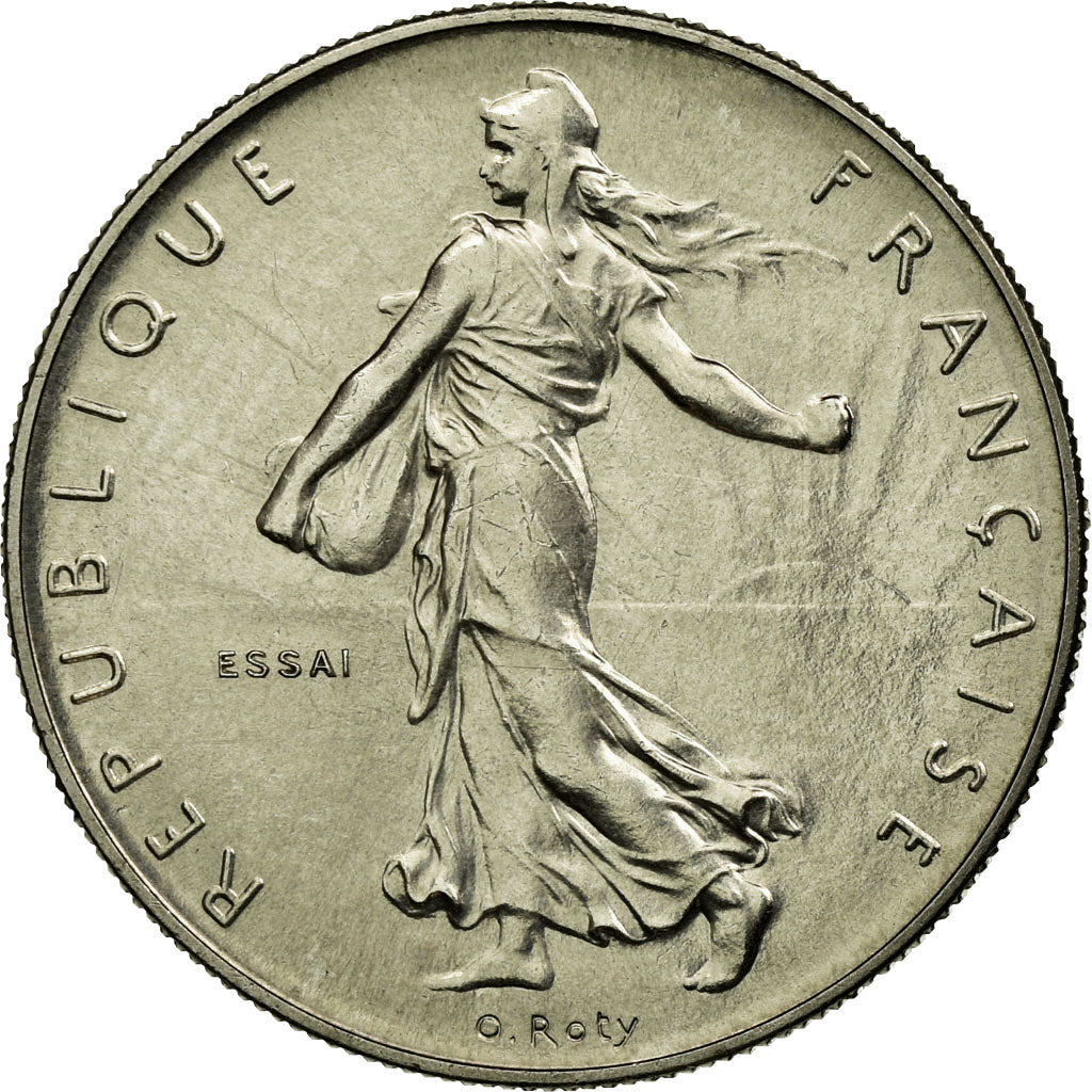Coin, France, Semeuse, Franc, 1959, Paris, ESSAI, MS(63), Nickel, KM:E98