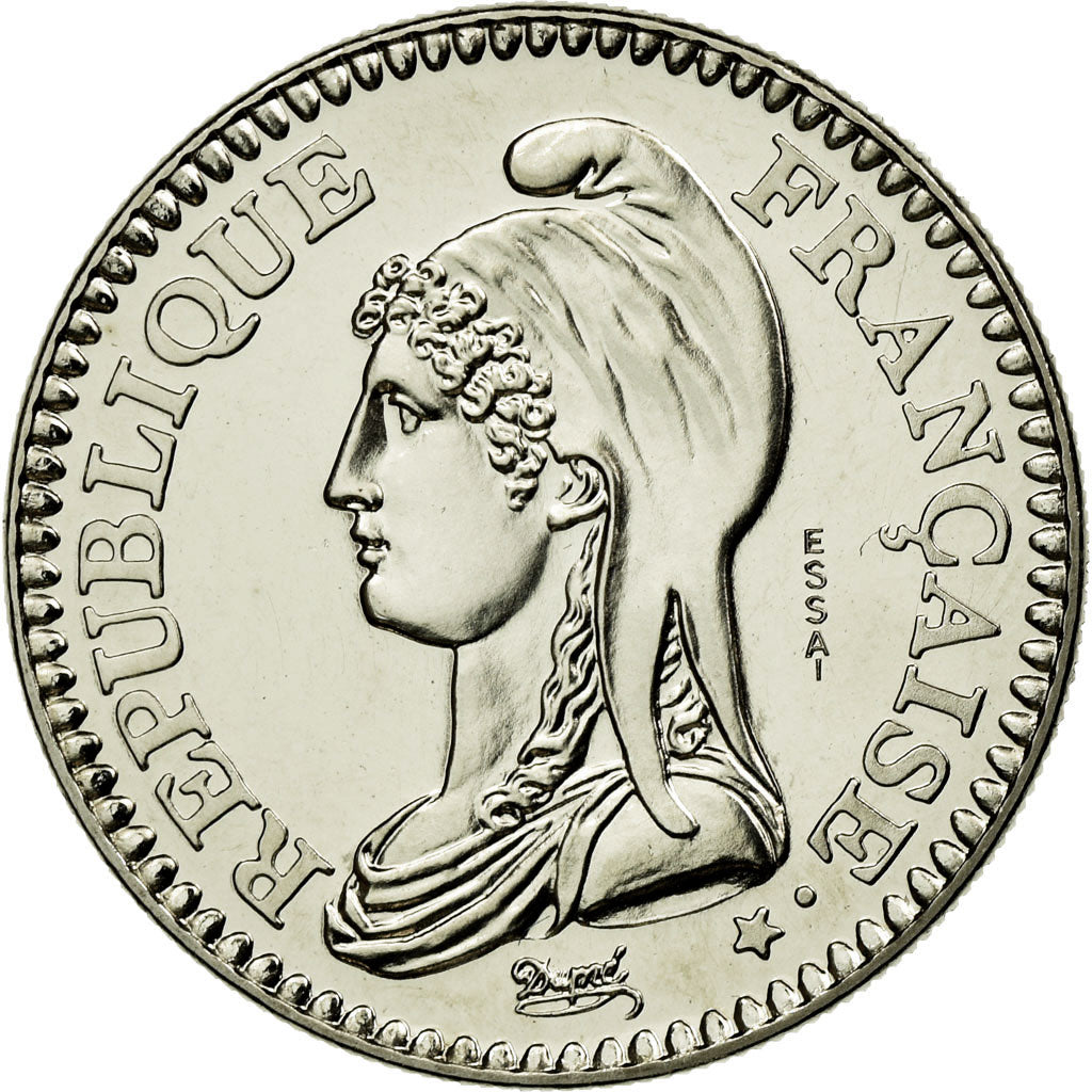 Coin, France, République, Franc, 1992, Paris, ESSAI, MS(63), Nickel, KM:1004.1