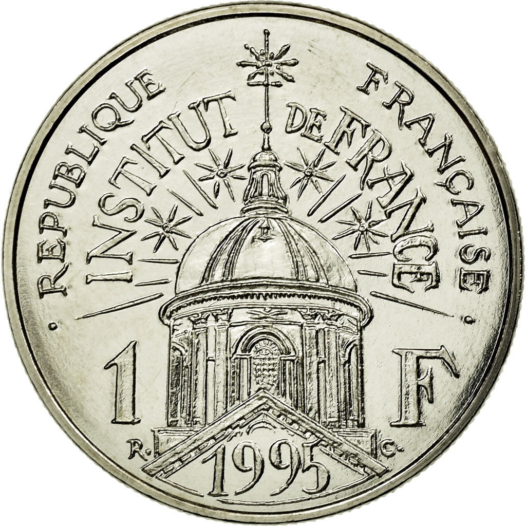 Coin, France, Institut, Franc, 1995, Paris, ESSAI, MS(63), Nickel, KM:1133