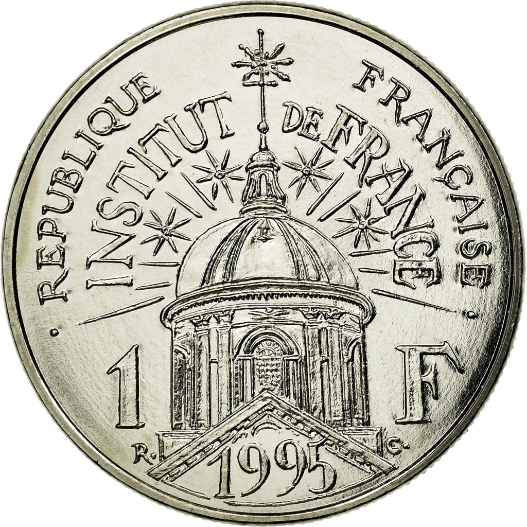 Coin, France, Institut, Franc, 1995, Paris, ESSAI, MS(63), Nickel, KM:1133