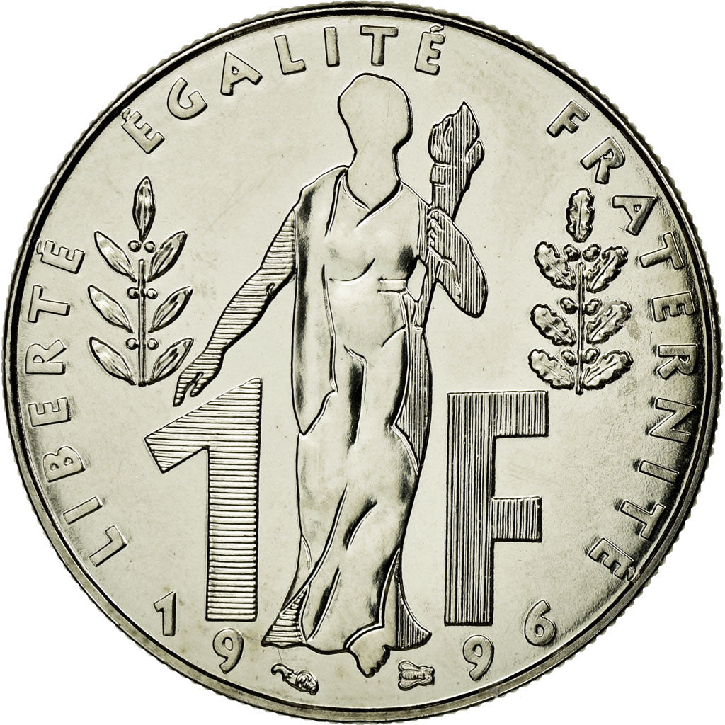 Coin, France, Jacques Rueff, Franc, 1996, Paris, ESSAI, MS(63), Nickel, KM:1160