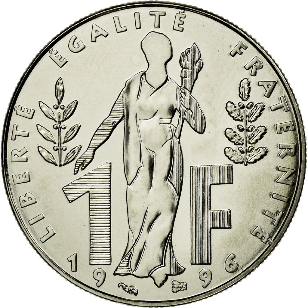 Coin, France, Jacques Rueff, Franc, 1996, Paris, ESSAI, MS(63), Nickel, KM:1160