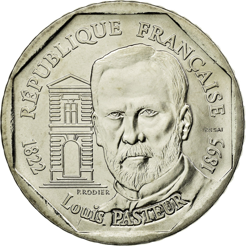 Monnaie, France, Pasteur, 2 Francs, 1995, Paris, ESSAI, SPL, Nickel