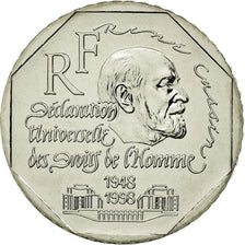 Coin, France, René Cassin, 2 Francs, 1998, Paris, ESSAI, MS(63), Nickel