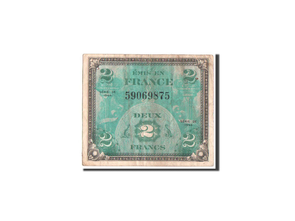 Banknote, France, 2 Francs, 1944, VF(20-25), Fayette:VF16.1, KM:114a