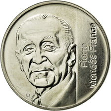 Monnaie, France, Mendès France, 5 Francs, 1992, Paris, ESSAI, SPL, Nickel